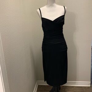 90s Y2K vintage ABS ruched surplice slip dress size Medium